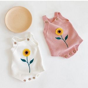 100% organic cotton Baby Girl Autumn romper